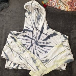 Aeropostale cropped tie dye sweatshirt